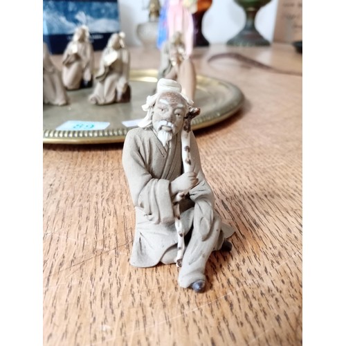 89 - Vintage Japanese Bonsai Mud Men