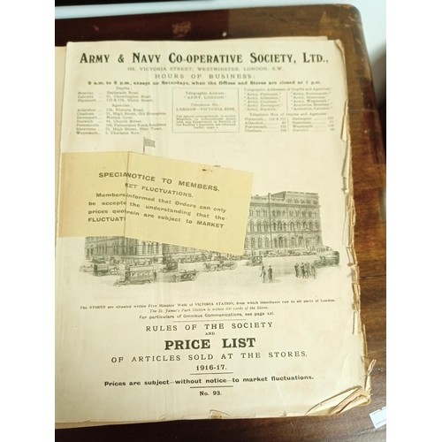 175 - Army and naval annual Price list book 1916-17