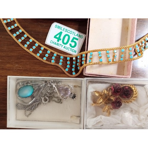 405 - Selection of costume jewellery direct from deceased estate