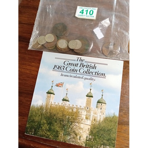 410 - The Great British Coin Collection in uncirculated quality and some others