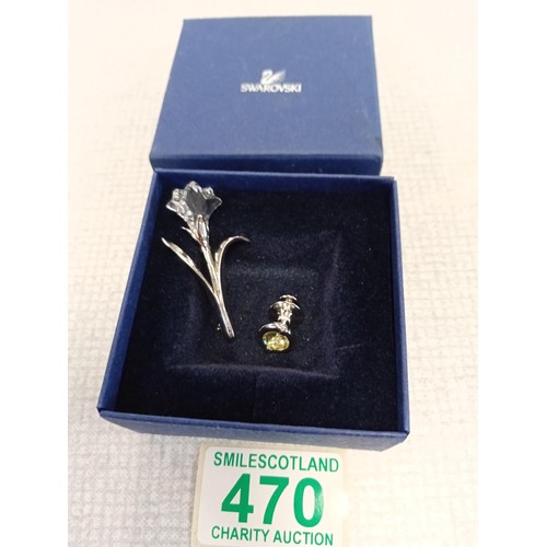 470 - Swarovski Broach and pin