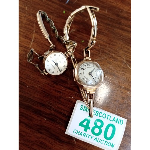 480 - 2 Vintage ladies watches