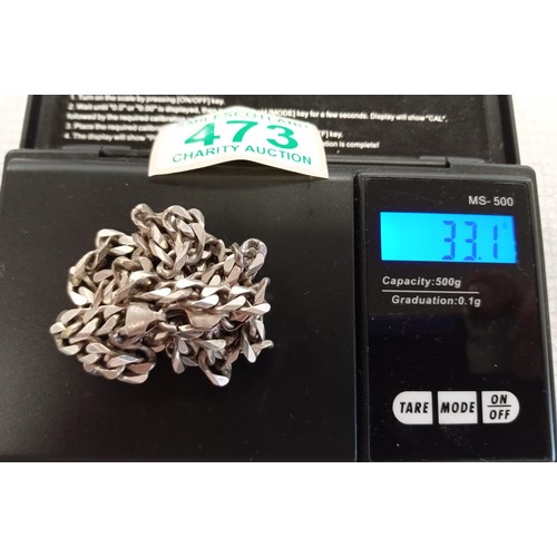 473 - Silver chain weighing 33.1g