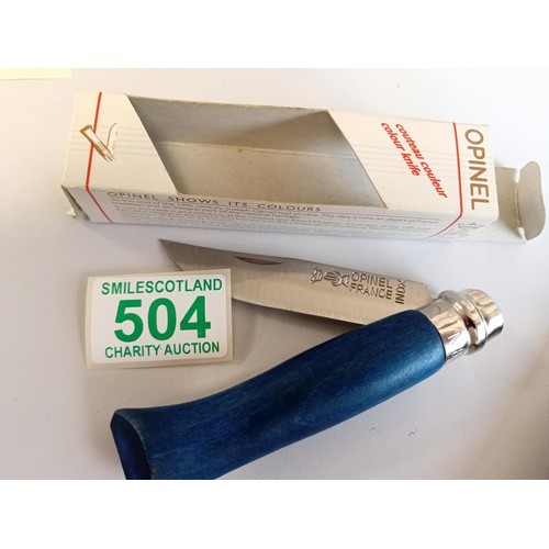 504 - opinel inox france vintage knife NOS