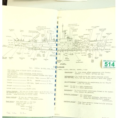 514 - 1960's Ship information guide from H M S Leander etc