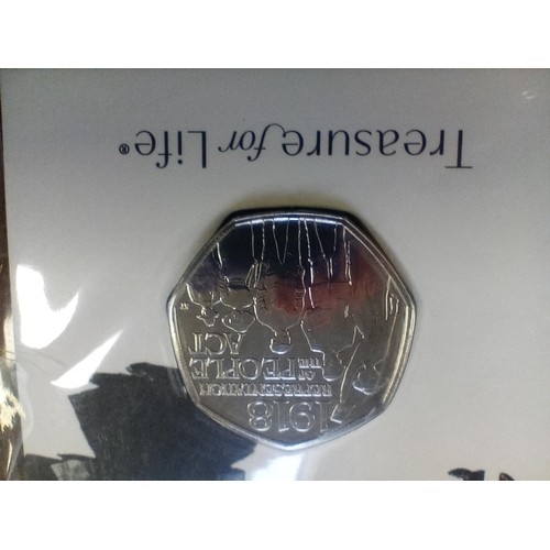 545 - Collectors Coins Father Christmas 50 pence limited to 7500 only by the Gibraltar Government plus an ... 