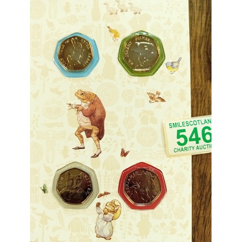 546 - The Royal Mint Celebrating Beatrix Potter and her Little Tales2017 50 pence coin collectors album