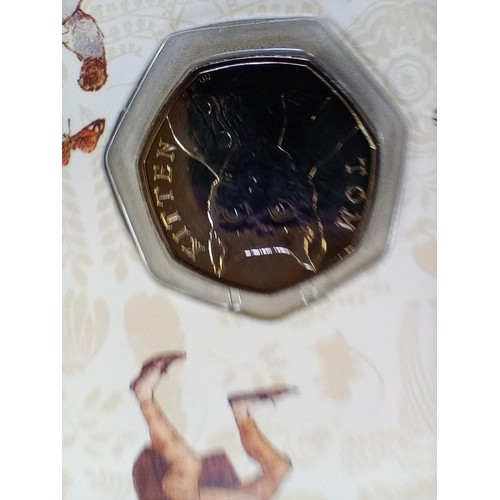 546 - The Royal Mint Celebrating Beatrix Potter and her Little Tales2017 50 pence coin collectors album