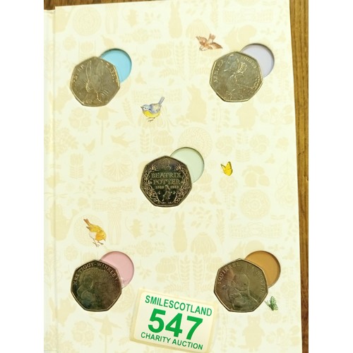 547 - The Royal Mint Beatrix Potter 150 Years Celebrating the Wonderful World of Miss Potter 50 Pence Coll... 