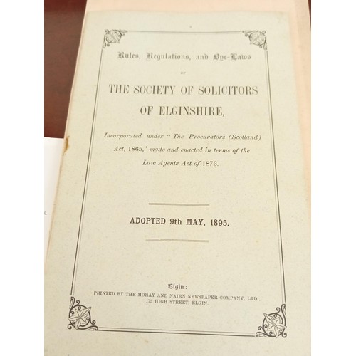 9 - Local Scottish Interest: Ephemera: 5 volumes of legal interest;

