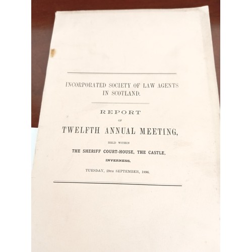 9 - Local Scottish Interest: Ephemera: 5 volumes of legal interest;

