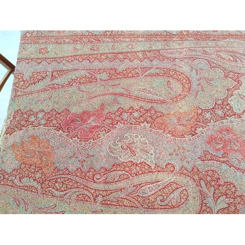 24 - Paisley pattern throw