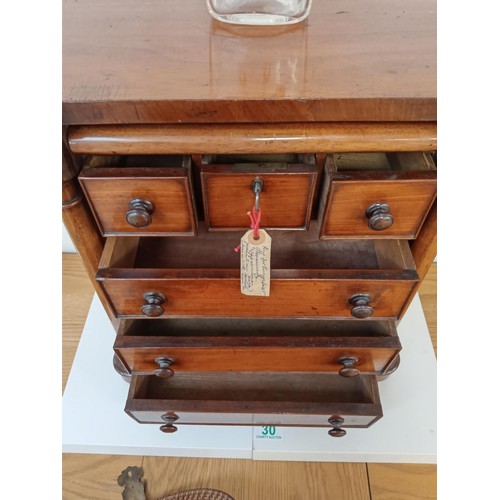 30 - Apprentice Piece Scottish ogee chest over 100 years old