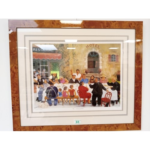 65 - framed picture limited edition  The celebration