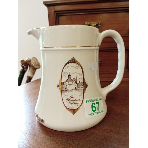 67 - Vintage HCW Glenfiddich Pure Malt whisky jug