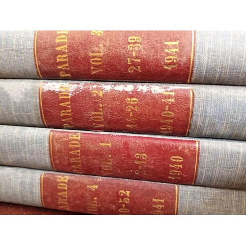 68 - Parade Books:  Nos. 2 to 52 bound in four volumes, 1940-1941