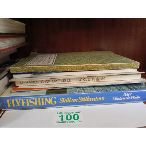 100 - Fishing/Angling Interest: A good lot of mixed hardback and paperback and ephemera