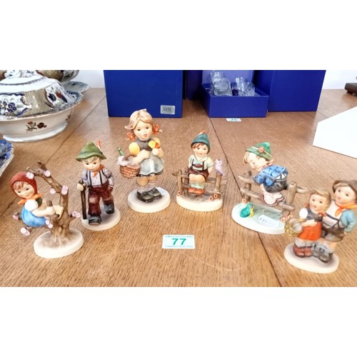 77 - 6 x Goebel figurines