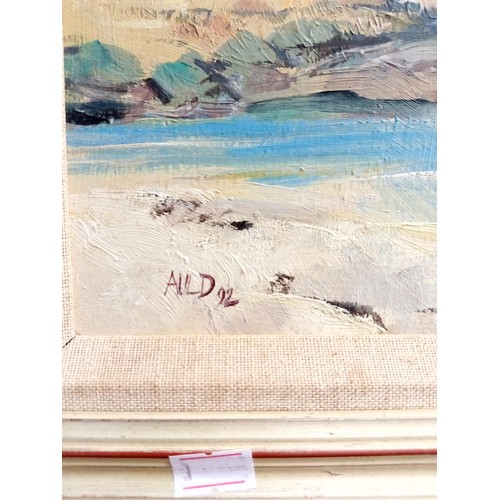 87 - Original oil by Eric Auld , signed and dated 1992 A bend on the Dee 
( near Cairnton)  A very well k... 