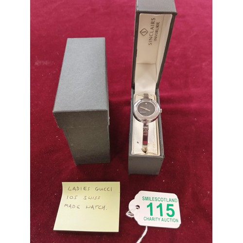 115 - Ladies Gucci 105 swiss made watch