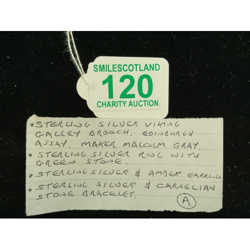 120 - selection of sterling silver Jewellery