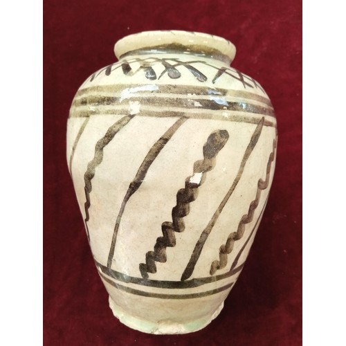 137 - Believed 206BC to 220AD Han Dynasty stone ware vase see photos for description