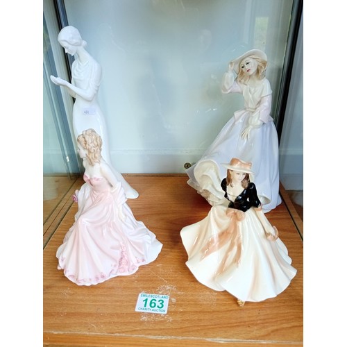 163 - Royal Doulton figurines and Royal Worchester