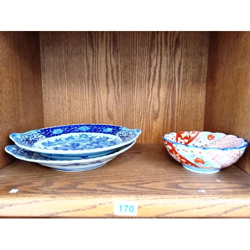 170 - oriental plates and bowls