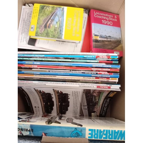 192 - box lot of railway magazines etc