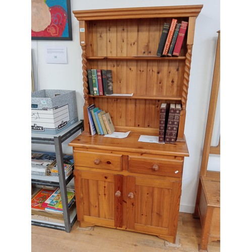 196 - Pine Dresser with barley twist detail