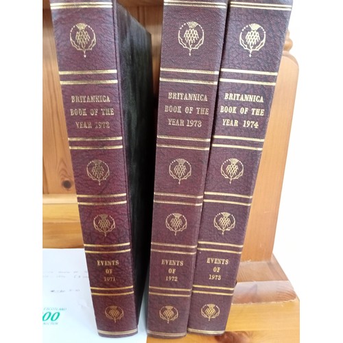 200 - Britannica Book of the Year 1972-1974 (3 volumes)