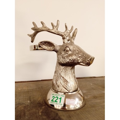 221 - stag candle holder or trinket dish