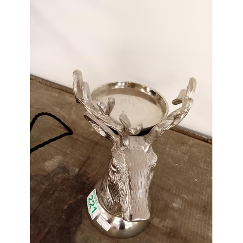 221 - stag candle holder or trinket dish