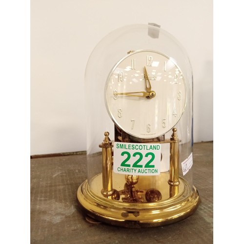 222 - Kundo 400 day dome clock 1968 MADE IN GERMANY