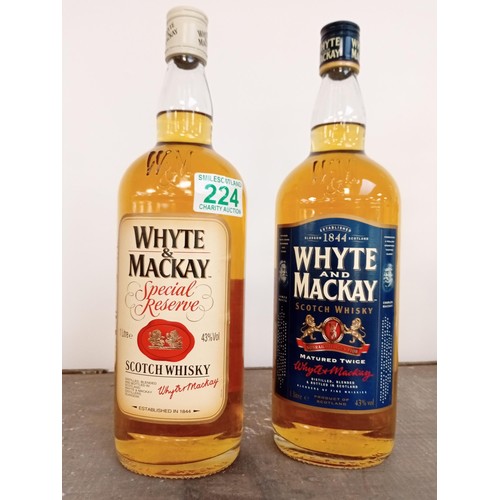 224 - 2 1ltr Bottle of Whyte and MacKay