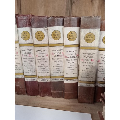 226 - Sir Walter Scott`s Waverley novels. (38 volumes).
New Edition stated July 1832 on spine.  Books date... 