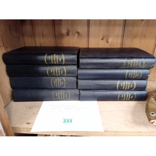 233 - National Geographic Magazine Eight volumes,  bound in blue cloth, hardback 1946 - 1949