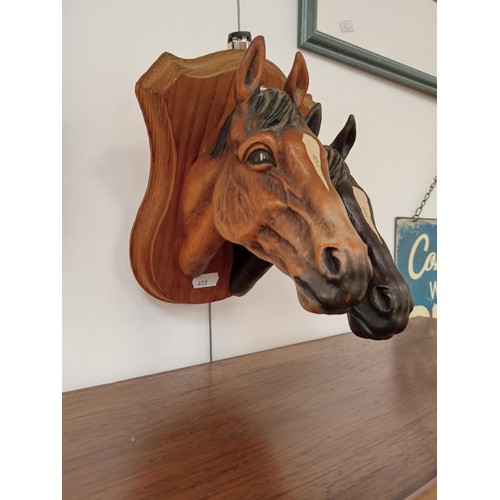 207 - double horse headed plaque