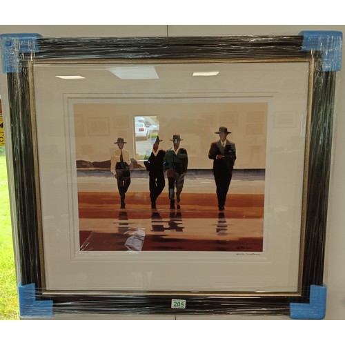 205 - Jack Vettriano The Billy Boys signed limited edition 44/275 with COA and framed Brand new never hung