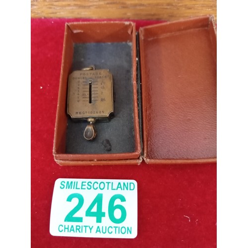 246 - rare postage pocket weights in ounce and pence reg 102604