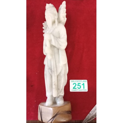 251 - oriental statue about 10 inch high