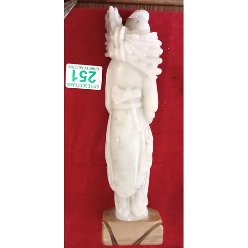 251 - oriental statue about 10 inch high