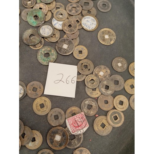 266 - important collection of Antique Chinese money tokens