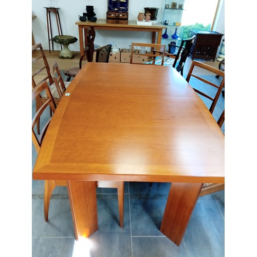 287 - Modern Skovby extendable dining table with 8 vintage Danish designed style chairs