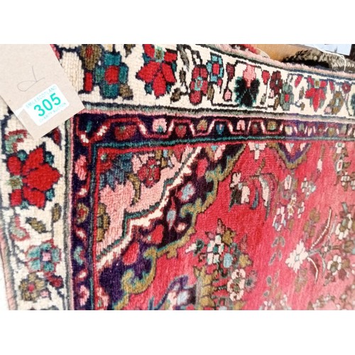 305 - Ethnic  woollen runner 315 x 86 cm approx