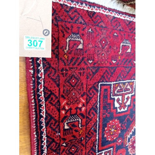 307 - 4 x small ethic rugs largest 147x78cm approx