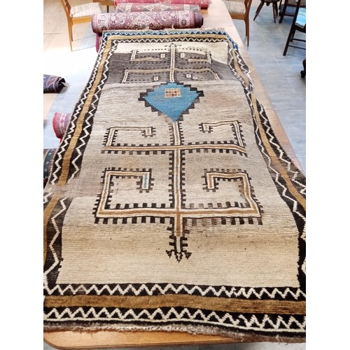 295 - ethnic wool rug 218x122 cm approx