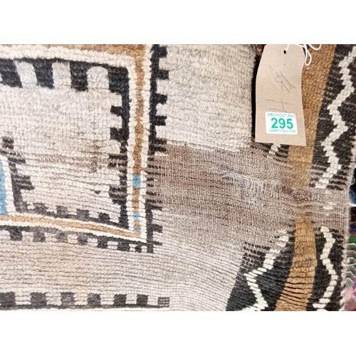 295 - ethnic wool rug 218x122 cm approx