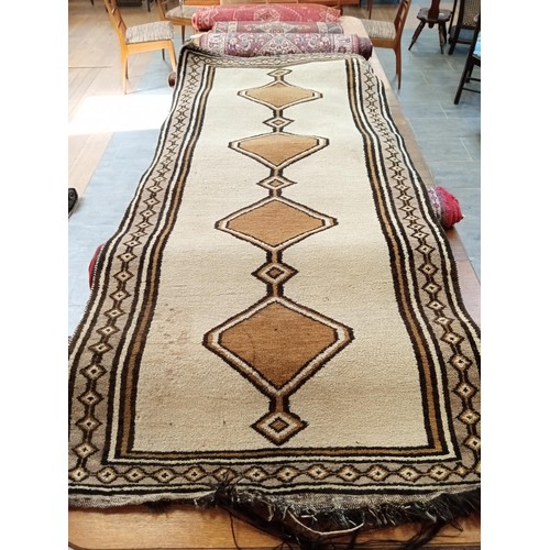 297 - Ethnic wool rug 222x106cm approx