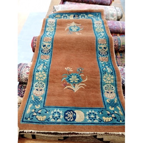 299 - duo of ethnic rugs 134x97 and 151x77cm approx